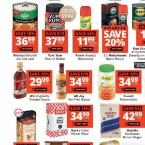 Peanut butter at Checkers