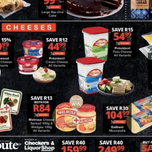 Cheese at Checkers