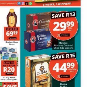 Biscuits at Checkers
