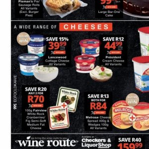 Cottage cheese at Checkers