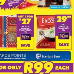 Pasta at Shoprite