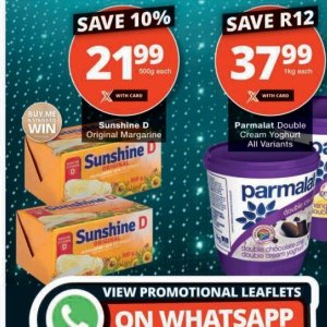 Margarine at Checkers