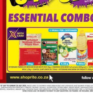 Rice at Shoprite