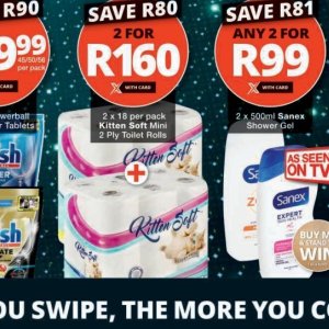Toilet rolls at Checkers