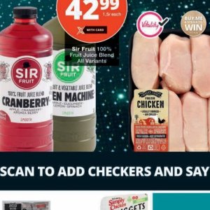 Juice at Checkers