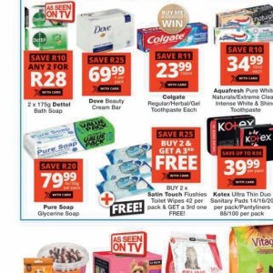 Soap dove  at Checkers