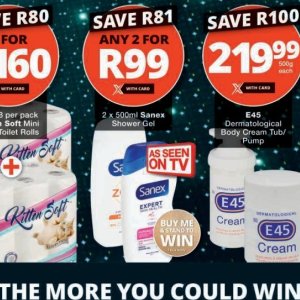 Shower gel at Checkers