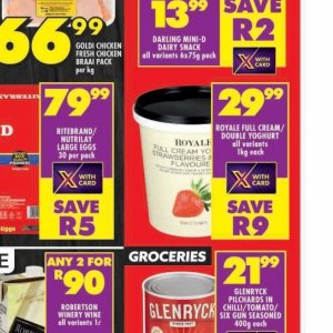 Yoghurt at Shoprite