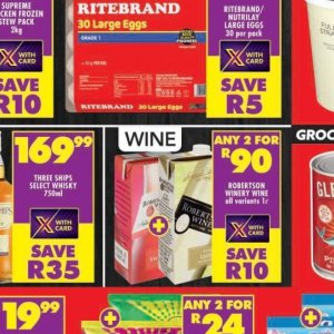 Wine at Shoprite