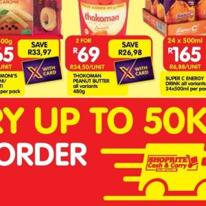 Peanut butter at Shoprite