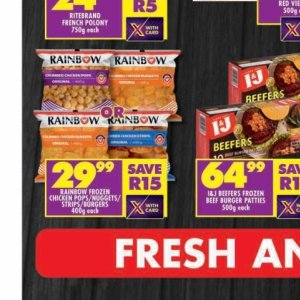 Burgers at Shoprite