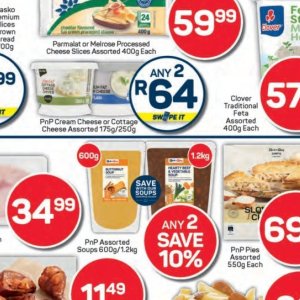 Cottage cheese at Pick n Pay Hyper
