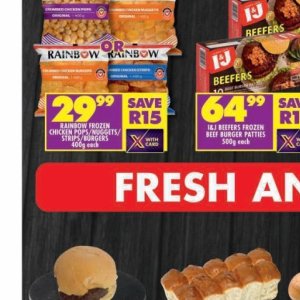 Burgers at Shoprite