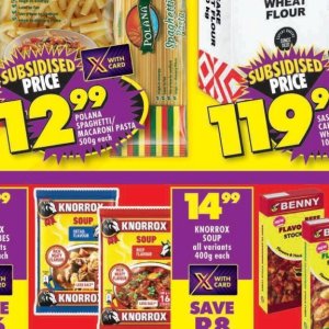 Pasta at Shoprite
