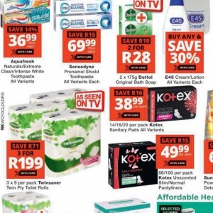 Toothpaste at Checkers
