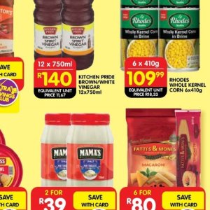 Vinegar at Shoprite