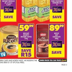 Coffee nescafe  at Shoprite