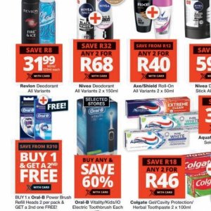Deodorant nivea  at Checkers