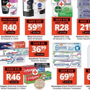 Deodorant nivea  at Checkers