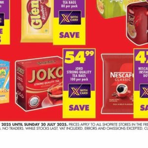 Tea at Shoprite
