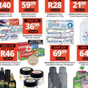 Toothpaste aquafresh  at Checkers