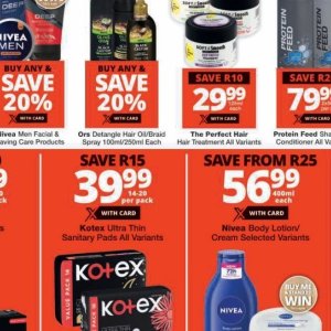 Hair oil nivea  at Checkers