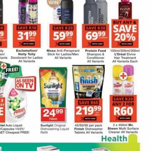 Shampoo at Checkers
