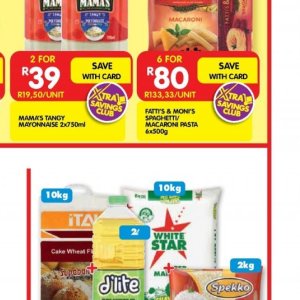 Pasta at Shoprite
