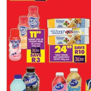 Yoghurt danone  at Shoprite