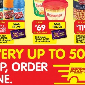 Peanut butter at Shoprite