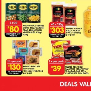 Biscuits at Shoprite