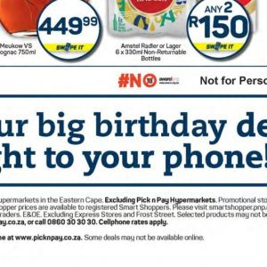 Smartphone at Pick n Pay Hyper