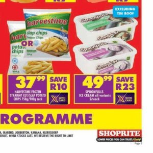 Ice cream at Shoprite