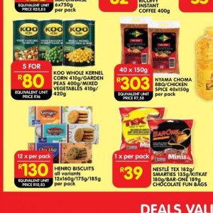 Peas at Shoprite
