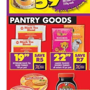 Tea at Shoprite