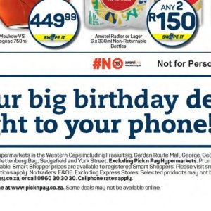 Smartphone at Pick n Pay Hyper