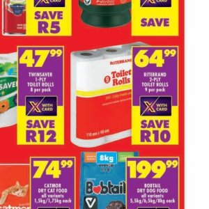 Toilet rolls at Shoprite