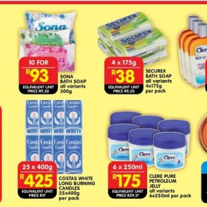 Soap at Shoprite