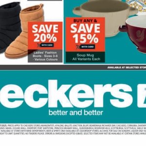   at Checkers