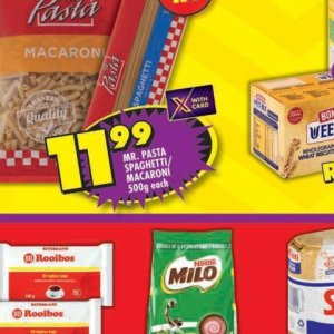 Pasta at Shoprite