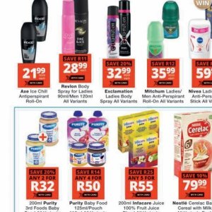 Body spray nivea  at Checkers