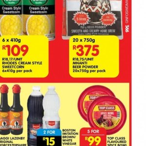 Beer at Shoprite