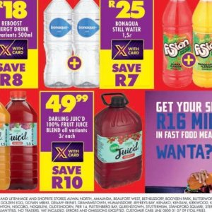 Juice at Shoprite