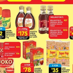 Syrup at Shoprite