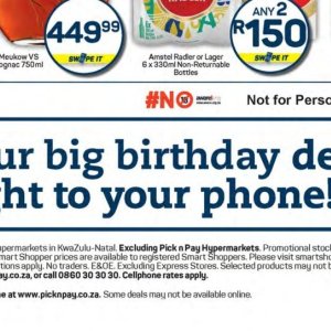 Smartphone at Pick n Pay Hyper