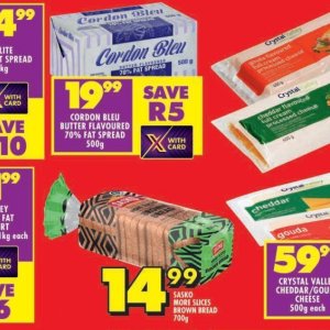 Butter at Shoprite