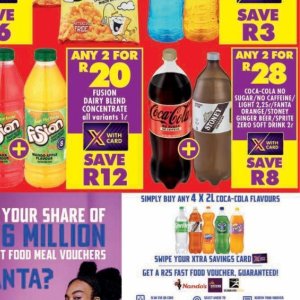 Fizzy drink at Shoprite