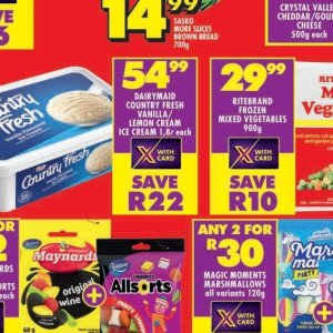 Ice cream at Shoprite