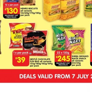 Chocolate at Shoprite
