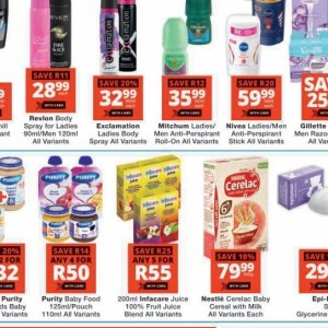 Body spray nivea  at Checkers